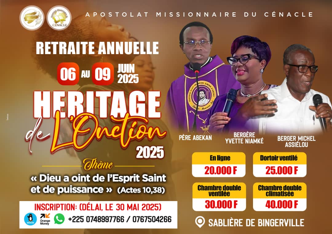 Retraite Annuelle : Héritage de l'Onction